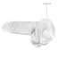 Фаллоимитатор Realrock Crystal Clear Dildo Realistic 7, прозрачный - Фото №4