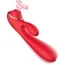 Вибратор с вакуумным стимулятором 2 in 1 Clit Sucker Rabbit Vibrator PL-VR21562, красный - Фото №3