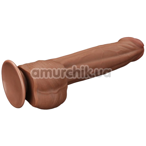 Фаллоимитатор Sliding-Skin Dual Layer Dong 11.5, коричневый