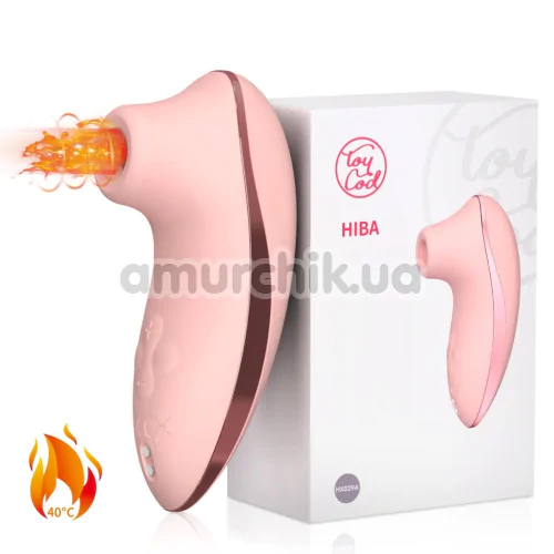 Симулятор орального секса для женщин с подогревом BeYourLover Hiba, розовый