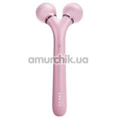 Ультразвуковой массажер для лица Geske Sonic Facial Roller 4 in 1, светло-розовый - Фото №1