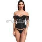 Корсет Star Night Women Lace Short Sleeve Corset, черный - Фото №1