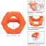 Эрекционное кольцо для члена Alpha Liquid Silicone All Star Ring, оранжевое - Фото №10