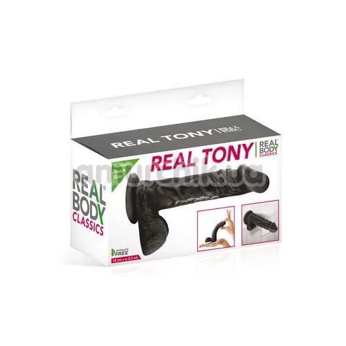 Фаллоимитатор Real Body Real Tony, черный