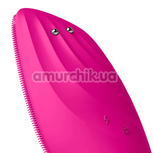 Щетка для лица Geske Sonic Thermo Facial Brush & Face-Lifter 8 in 1, ярко-розовая