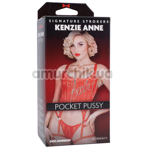 Искусственная вагина Signature Strokers Kenzie Anne Pocket Pussy, телесная