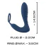 Вібростимулятор простати з ерекційним кільцем Vibrating Prostate Plug With Cock Ring, синій - Фото №10