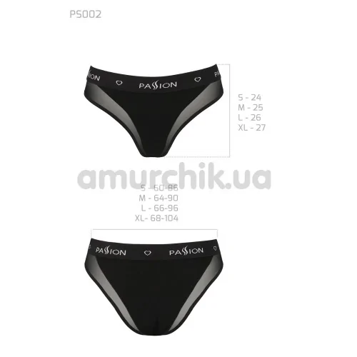 Трусики Passion PS002 Panties, черные