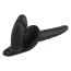 Подвійний страпон Double Strap - On Black Silicone, чорний - Фото №3