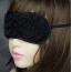 Маска на глаза DS Fetish Blindfold With Rose, черная - Фото №3