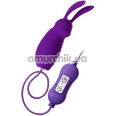 Кліторальний вібратор A - Toys Vibrating Egg Bunny, фіолетовий - Фото №1
