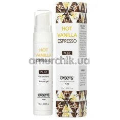 Возбуждающий гель с охлаждающим эффектом Exsens Play Hot Vanilla Espresso, 15 мл - Фото №1