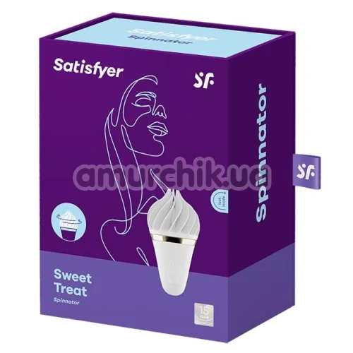 Клиторальный вибратор Satisfyer Sweet Treat, белый