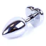 Анальна пробка із блакитним кристалом Exclusivity Jewellery Silver Heart Plug, срібна - Фото №4