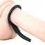Эрекционное кольцо Silicone Stud Lasso, черное - Фото №5