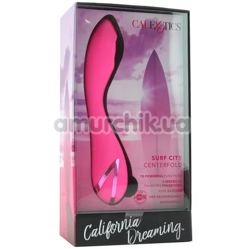 Вибратор для точки G California Dreaming Surf City Centerfold, розовый