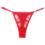 Трусики-стринги Star Night Ribbon Bow Rhinestone Panties, красные - Фото №4