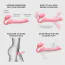 Безремневой страпон Strap-On-Me Silicone Bendable Strap-On XL, розовый - Фото №5