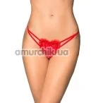 Трусики-стринги с сердечком G-String 2480, красные - Фото №1