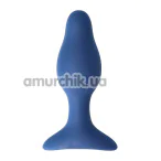 Анальна пробка з вібрацією Virgite Remote Controlled Anal Plug E5, синя - Фото №1
