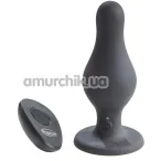 Анальная пробка с вибрацией Malesation Paunch Plug Vibe 2.0, черная - Фото №1