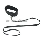 Ошейник с поводком Sex & Mischief Black Leash and Collar - Фото №1