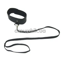 Ошейник с поводком Sex & Mischief Black Leash and Collar - Фото №1