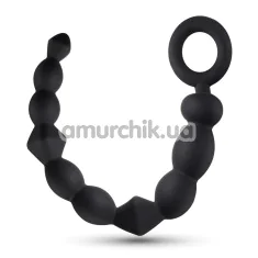 Анальная цепочка Anal Adventures Platinum Beginner Anal Beads, черная - Фото №1