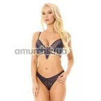 Комплект SoftLine Collection Camila, cиний: бюстгальтер + трусики-стринги - Фото №1