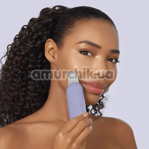 Микротоковый скрабер для кожи лица Geske MicroCurrent Skin Scrubber & Blackhead Remover 9 in 1, сиреневый