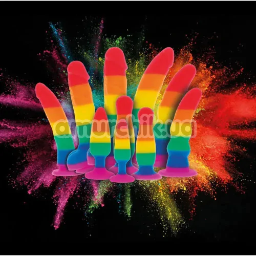 Анальная пробка ToyJoy Pride Fun Stuffer Large, радужная