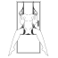 Секс-гойдалка Easy Toys Leg & Bum Support Over The Door Swing, чорна - Фото №7