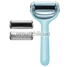 Масажер-ролер для обличчя та тіла з мікроголками Geske MicroNeedle Face & Body Roller 8 in 1, бірюзовий - Фото №1