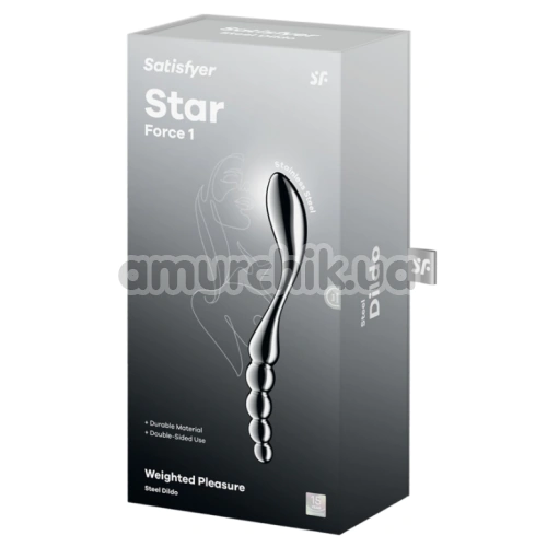 Фалоімітатор Satisfyer Star Force 1, срібний