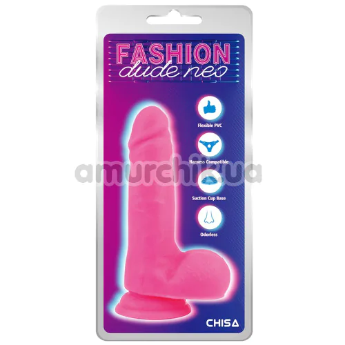 Фаллоимитатор Fashion Dude Neo 7, розовый