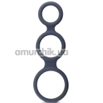 Эрекционное кольцо для члена Boners Triple Cock Ring, серое - Фото №1