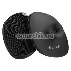 Щітка для обличчя Geske Facial Brush 4 in 1 Suction Mount, темно-сіра - Фото №1