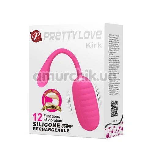 Віброяйце Pretty Love Kirk, рожеве