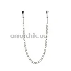 Зажимы для сосков Feral Feelings Nipple Clamps Chain Thin, серебряные - Фото №1
