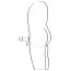 Ерекційне кільце з анальним ланцюжком Bad Kitty Naughty Toys Cock Ring And String Beads, чорне - Фото №4