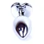 Анальна пробка з рожевим кристалом Exclusivity Jewellery Silver Heart Plug, срібна - Фото №5