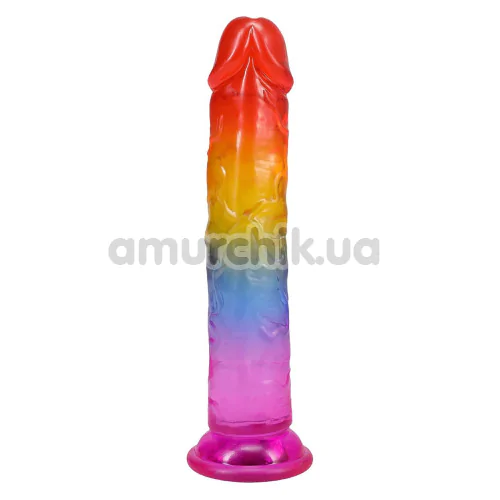 Фалоімітатор Doc Johnson Crystal Jellies Classic Dong 7, мультикольоровий