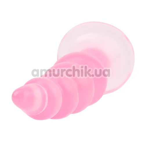 Анальная пробка Hi-Rubber Bumpy Butt Plug, розовая