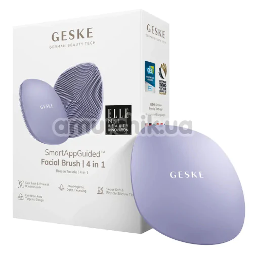 Щітка для обличчя Geske Facial Brush 4 in 1, бузкова