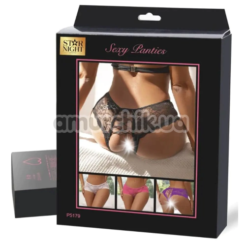 Трусики Star Night Lacing Shorts, чорні