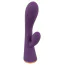 Вібратор Super Soft Double Layer Silicone Rabbit Vibrator, фіолетовий - Фото №1