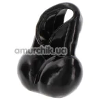 Эрекционное кольцо Toy Joy Manpower Penis Ring with Scrotum Holder, черное - Фото №1