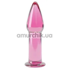 Анальная пробка Love Toy Glass Romance Dildo GS12, розовая - Фото №1