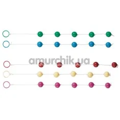 Анальные шарики Clear Anal Beads в ассортименте - Фото №1
