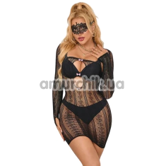 Платье Star Night Cute Heart Sexy Dress, черное - Фото №1